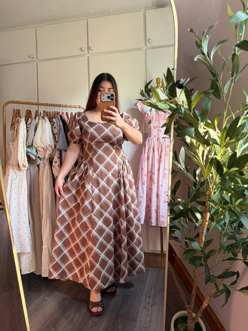 Bronze Brown Maxi dress