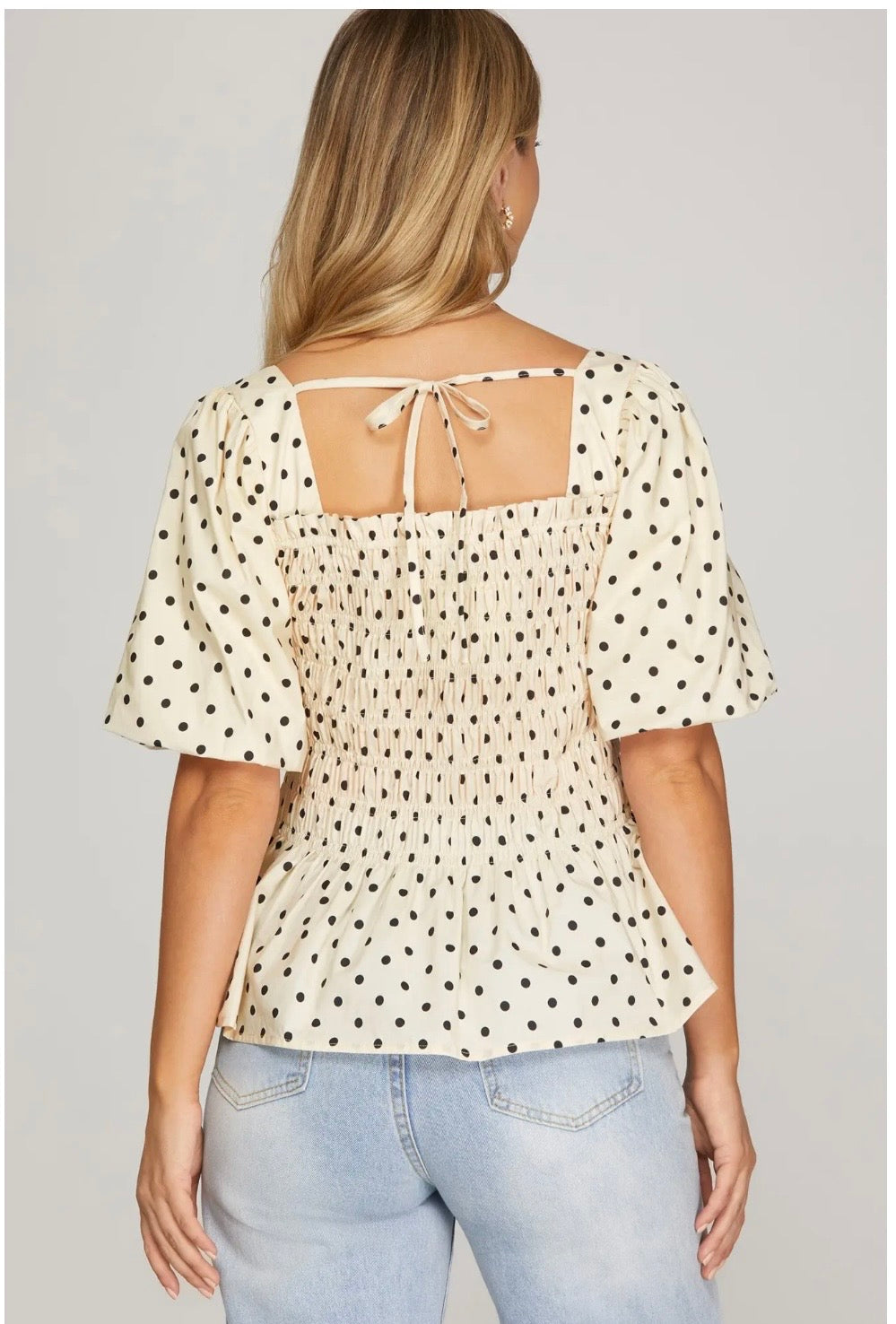 polka-dot shirt