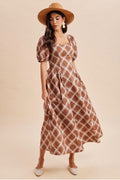 Bronze Brown Maxi dress
