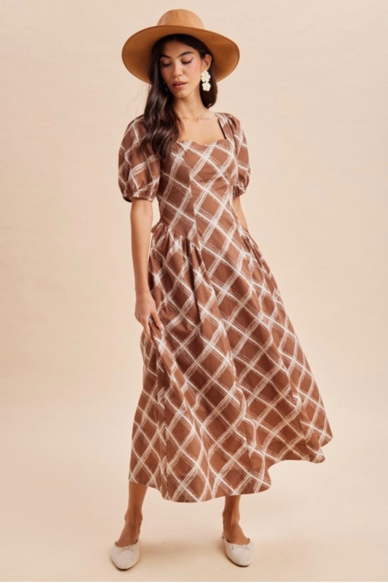 Bronze Brown Maxi dress
