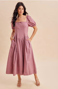 Sugar Plum midi dress