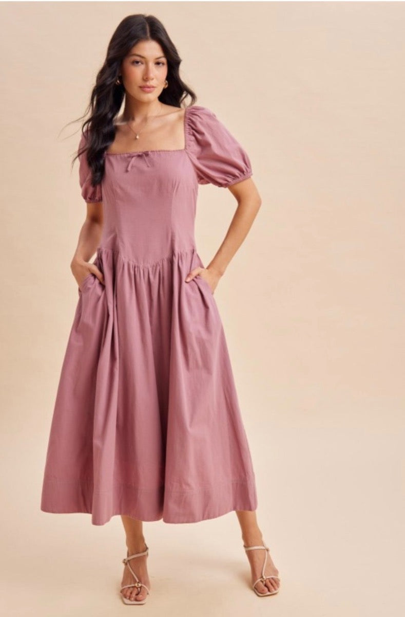 Sugar Plum midi dress